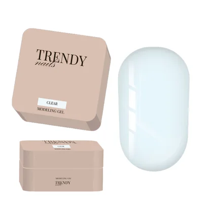 Modeling Gel Trendy Nails, Clear, HEMA/TPO free, 15 ml