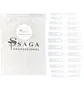 Набір верхніх форм для нарощування SAGA Professional Universal, 24 шт