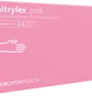 Nitrile Gloves Nitrylex, pink, size M, 100 pcs