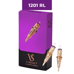 Набір картриджів для татуажу V-Select PMU 1201RL (0,35мм), 20 шт