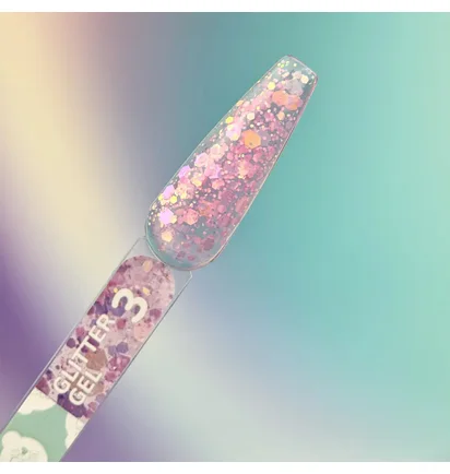Блискітки для нігтів YouAreCute Glitter Gel, #3, 5г