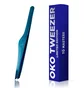 Пінцет OKO Lash&Brow Blue Magic Premium, скошений