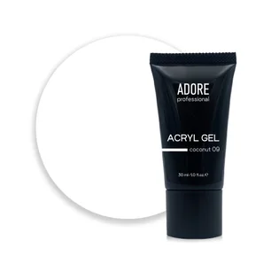 Камуфлюючий акрил-гель для нігтів Adore Professional №09 Coconut, 30 мл