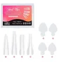 Dual Nail Forms Set, with silicone molds, 144 pcs