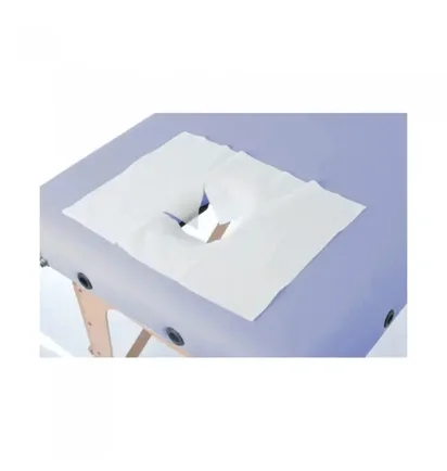 Серветки для масажного столу з отвором Polix Pro&Med, спанлейс, 35×35 см, 50 шт