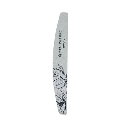 Mineral Half-Moon Nail File Staleks Expert 40, 180/240 grit