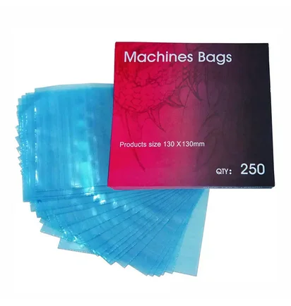Бар'єрний захист Machine Bags, синій, 130×130 см, 250 шт