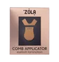 Аппликатор-гребень ZOLA, металлический, для ламинирования ресниц, золотистый
