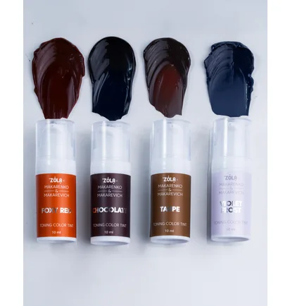 Tonująca farba do brwi ZOLA x Makarenko x Makarevich, Chocolate, 10 ml