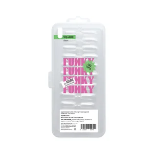 Набір типс для нарощування нігтів Adore Professional Funky Gel Tips Square Short, 240 шт