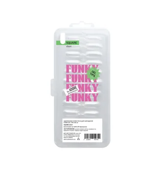 Набір типс для нарощування нігтів Adore Professional Funky Gel Tips Square Short, 240 шт