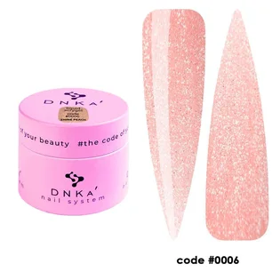 Płynny akrylożel DNKa' #0006 Shine Peach, słoiczek, 15 ml
