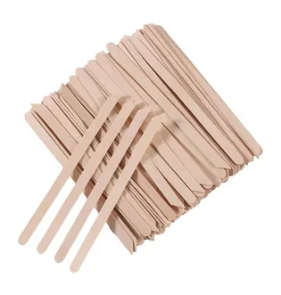 Wooden Waxing Spatula, with pointed tip