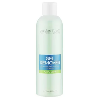 Засіб для зняття гель-лаку Jerden Proff Gel Remover, Aloe (Алоє), 200 мл