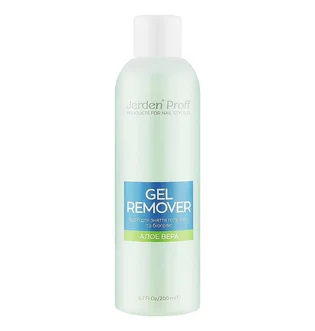 Засіб для зняття гель-лаку Jerden Proff Gel Remover, Aloe (Алоє), 200 мл