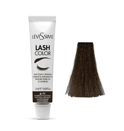 Фарба для брів та вій LeviSsime, Natural Brown #6-71, 15 мл
