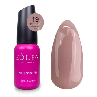 Акрил-гель для нігтів Edlen Water Acrygel Nude #19, 9 мл