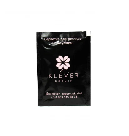 Салфетка для ухода за татуажем Klever Beauty