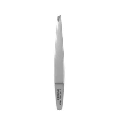Пінцет для брів Staleks Expert 62 Type 4, з вузькими скошеними кромками