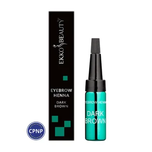 Хна для брів Ekko Beauty, Dark Brown, 7 г