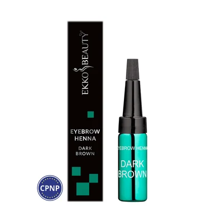 Хна для брів Ekko Beauty, Dark Brown, 7 г