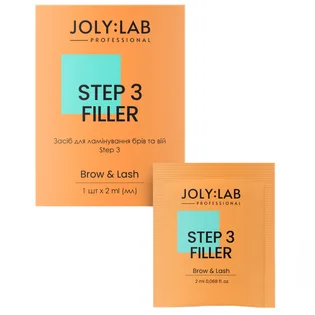 Засіб для ламінування брів та вій JolyLab, Step 3, 2 мл