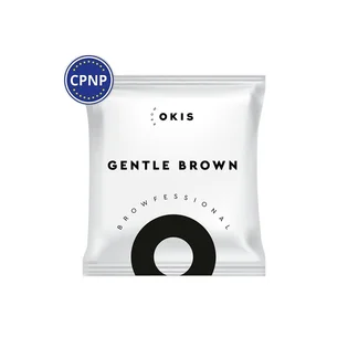 Фарба для брів Okis, в саше, без окислювача, Gentle Brown, 5 мл