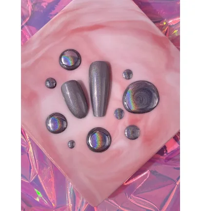 Гель-фарба для нігтів Luna Moon Holographic Metallic Gel, 5 мл