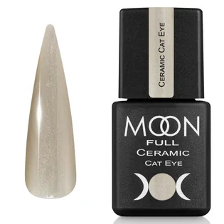 Гель-лак Moon Full Ceramic Cat Eye Gel #SC533, Сріблястий міраж з шиммером, 8 мл