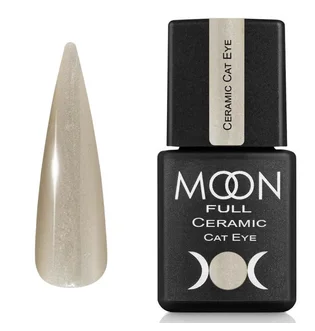 Гель-лак Moon Full Ceramic Cat Eye Gel #SC533, Сріблястий міраж з шиммером, 8 мл