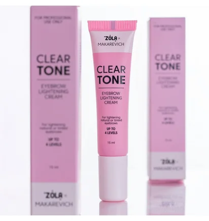 Krem do rozjaśniania brwi ZOLA x Makarevich Clear Tone, 15 ml