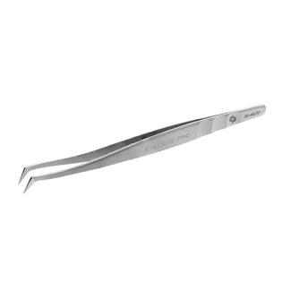 Пінцет для вій Staleks Expert 40 Type 12, чобіток, 65°