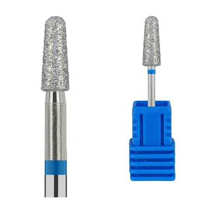 Diamond Drill Bit Kraken Nails, rounded cone, with blue notch, 4.0×1.2 mm