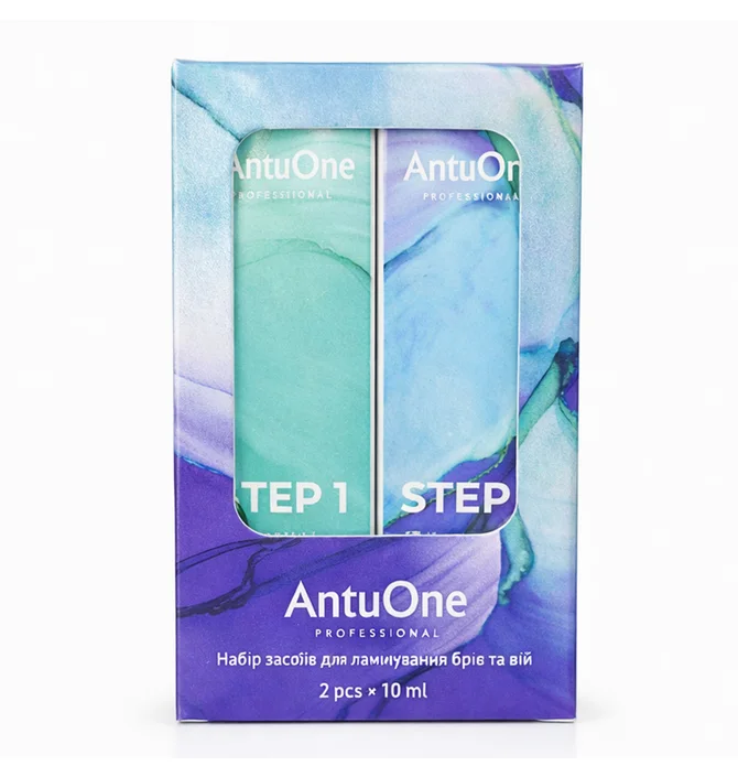 Eyelash and Eyebrow Lamination Kit AntuOne, 2×10 ml