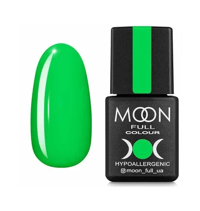 Lakier hybrydowy Moon Full Summer #633, jaskrawozielony, 8 ml