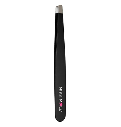 Classic Straight Brow Tweezers Nikk Mole, black