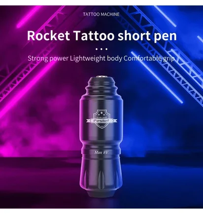 Роторна тату-машинка Rocket Tattoo RCA, червона, 8V