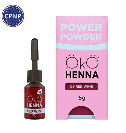 Хна для бровей OKO Lash&Brow Power Powder, #06 Red Wine, 5 г