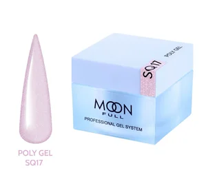 Полігель Moon Full для нарощування нігтів Poly Gel #SQ17, 30 мл