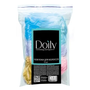 Пов'язки для волосся Doily, зі спанбонду, різнокольорові, 10 шт
