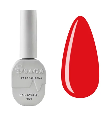 Топ без липкого шару SAGA Professional, Red, 10 мл