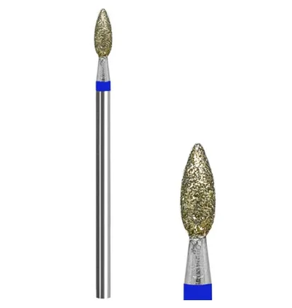 Алмазная насадка Mart, Свеча, Blue, 2.7×7.3 мм