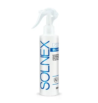 Безспиртовий засіб для дезінфекції зі спреєм Solnex, Blue Line Long, 250 мл