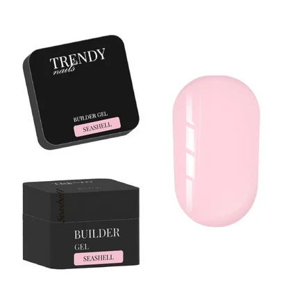 Żel do przedłużania Trendy Nails, Seashell, HEMA/TPO free, 30 ml