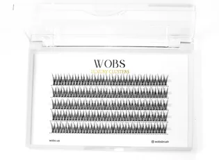 Sztuczne kępki rzęs WoBs Fish Tail 20D, grubość 0.10, długość 10 mm, 200 szt
