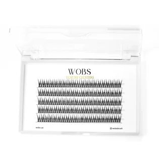 False Cluster Lashes WoBs Fish Tail 20D, thickness 0.10, length 10 mm, 200 pcs