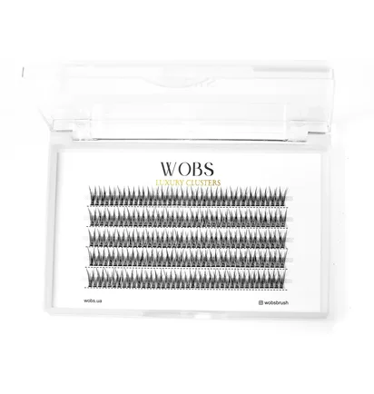 Sztuczne kępki rzęs WoBs Fish Tail 20D, grubość 0.10, długość 10 mm, 200 szt