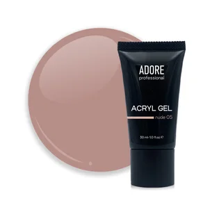 Камуфлюючий акрил-гель для нігтів Adore Professional №05 Nude, 30 мл