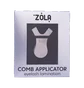 Aplikator-grzebyk ZOLA, metalowy, do laminacji rzęs, srebrny
