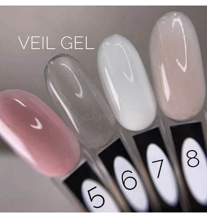 Żel do przedłużania paznokci SAGA Builder Veil #06, 15 ml